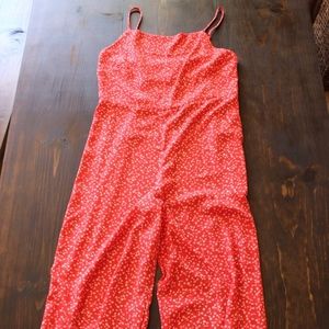 Red & White Jumpsuit